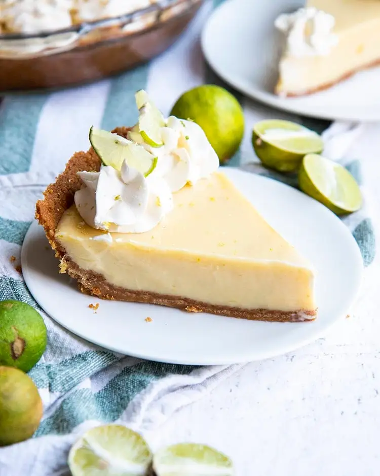 A classic Key West key lime pie made with Nellie and Joe's lime juice